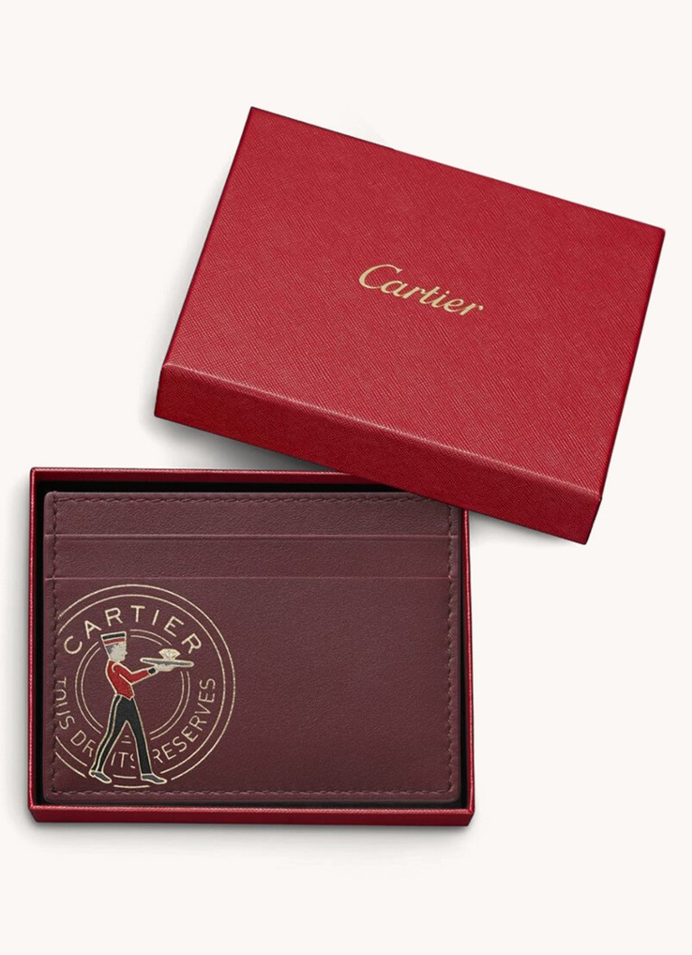 Etui na karty Cartier Diabolo de Cartier ze skóry cielęcej CRL3002003