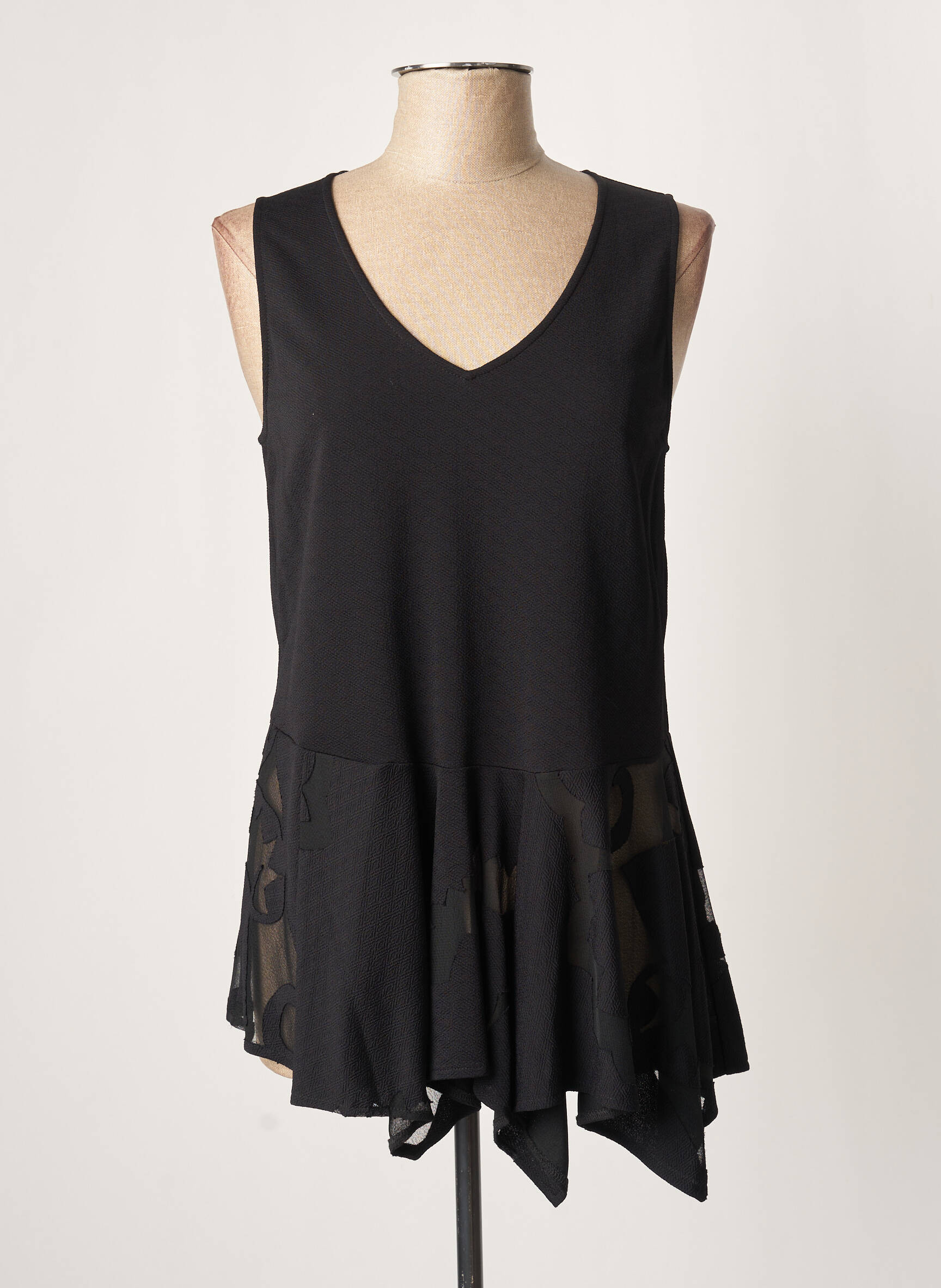 Indies Tuniquesansmanche Femme couleur noir