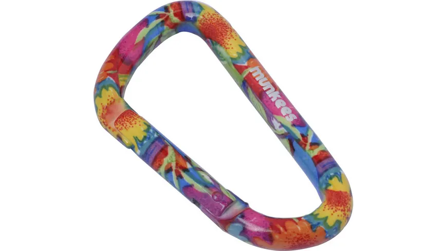munkees Karabiner Blumenmuster
