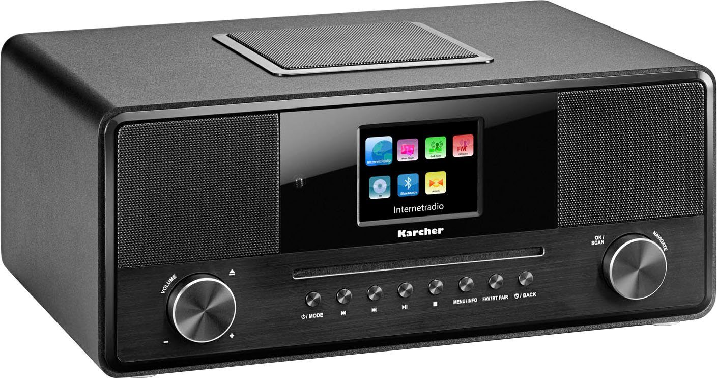 Karcher DAB 9000CDI Internet-Radio (Digitalradio (DAB), FM-Tuner mit RDS, Internetradio, UKW mit RDS, 36 W)