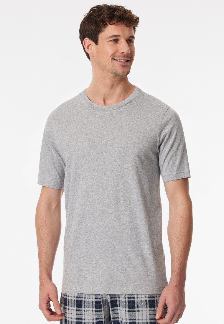 Shirt kurzarm grau-meliert - Mix+Relax