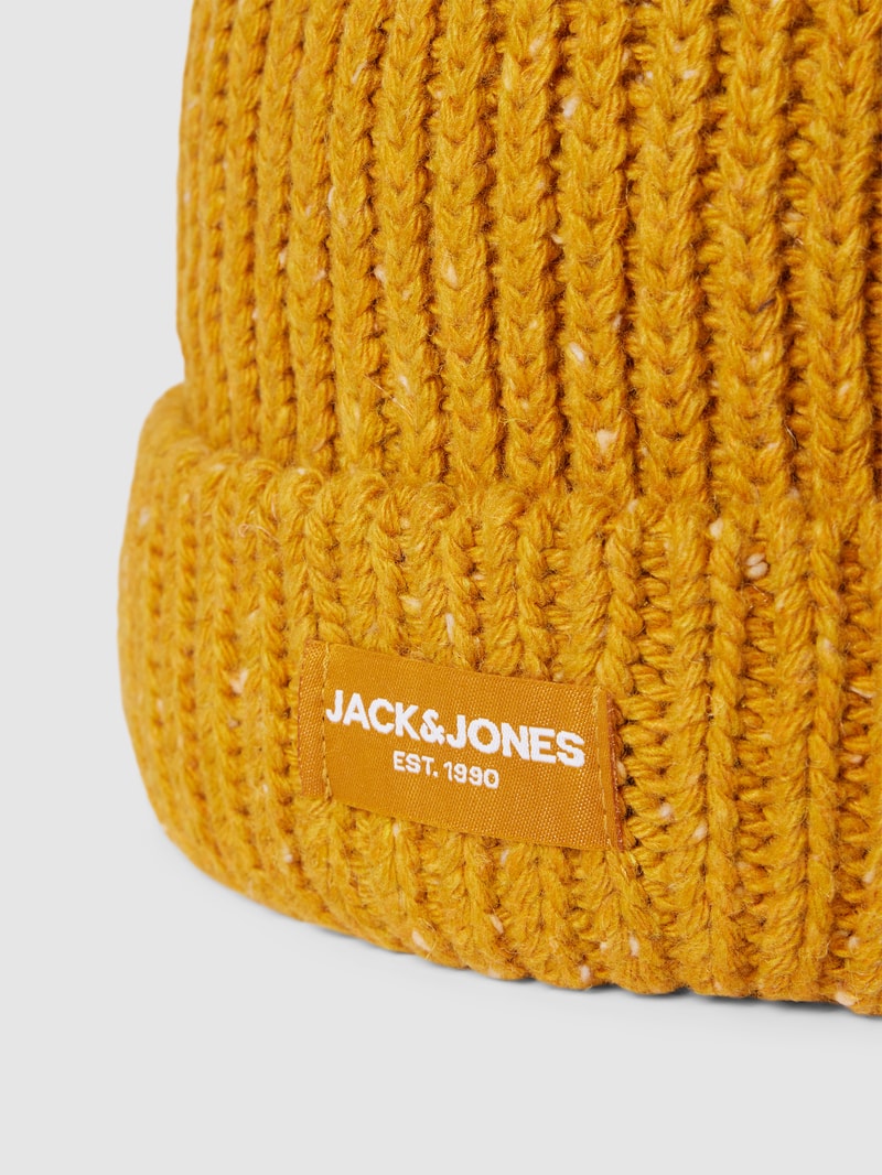 Beanie in Two-Tone-Machart Modell 'CLIFF' in gelb