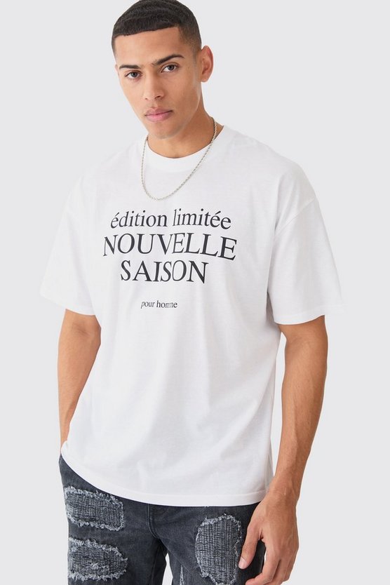 Oversize T-Shirt mit Slogan