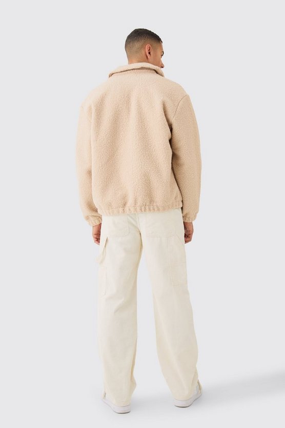 Oversize Bouclee Borg Harrington-Jacke
