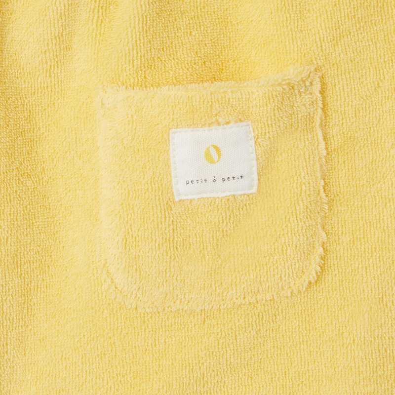 Short en coton éponge bio jaune naissance Absorba