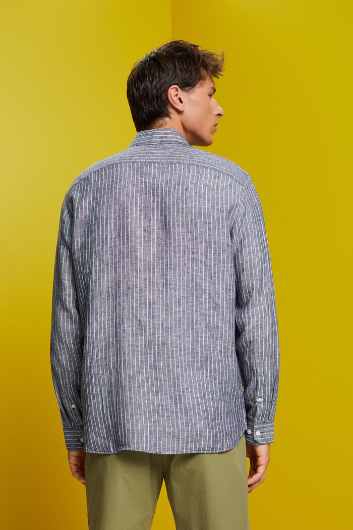 Gestreiftes Hemd, 100 % Leinen