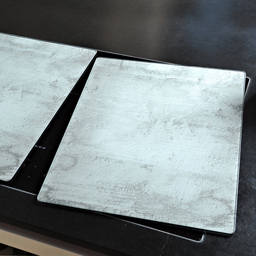 KESPER for kitchen & home Herdblende-/Abdeckplatte, ESG-Sicherheitsglas, (Set, 2 tlg)