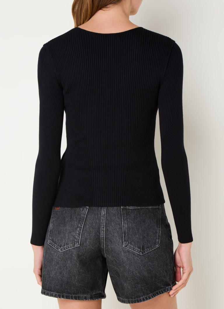 ba&sh Pietra ribbed sweater with cut-out detail