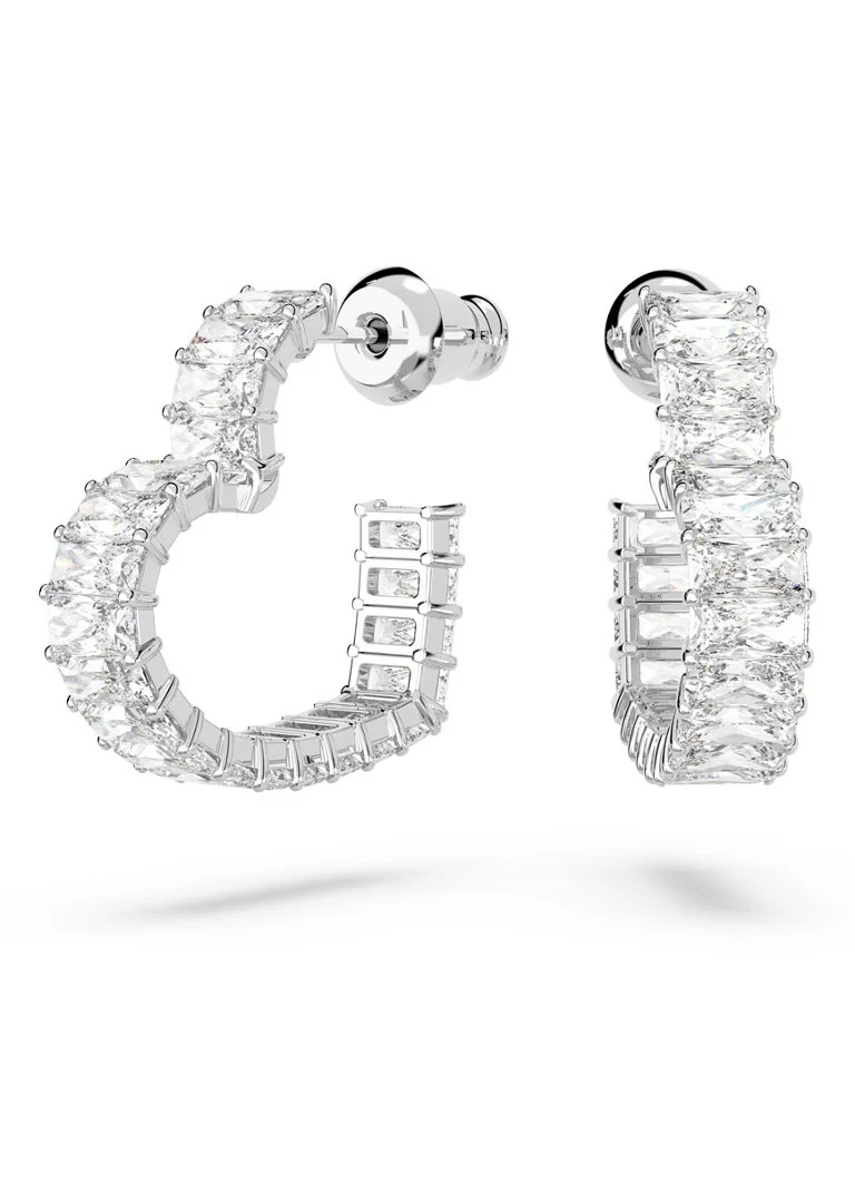 Swarovski MATRIX PE HOOP HRT S BIANCO/RHS