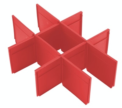 Milwaukee Accessories 4932479105 Avdelere for Packout verktøykasser med 2 skuffer