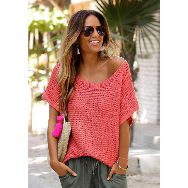 Lascana Rundhalspullover Damen