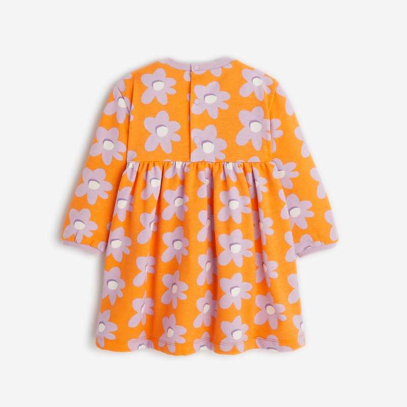 Robe tubique fleurie bébé fille rose corail Catimini