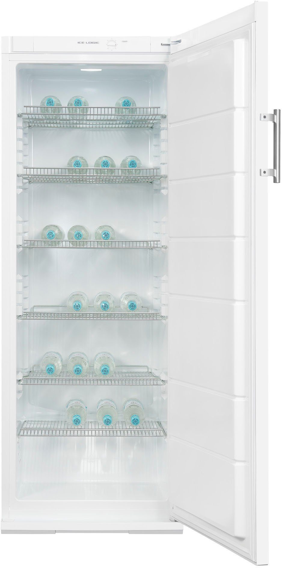 exquisit Getränkekühlschrank GKS31-V-H-280F weiss, 163 cm hoch, 60 cm breit