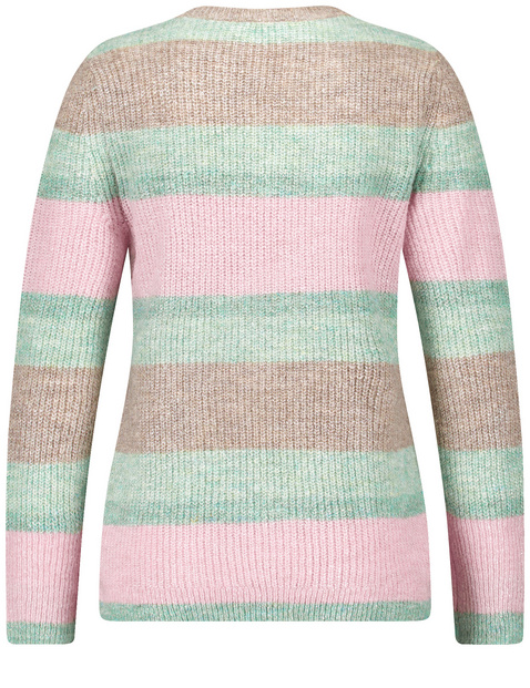Strickpullover mit Blockstreifen
