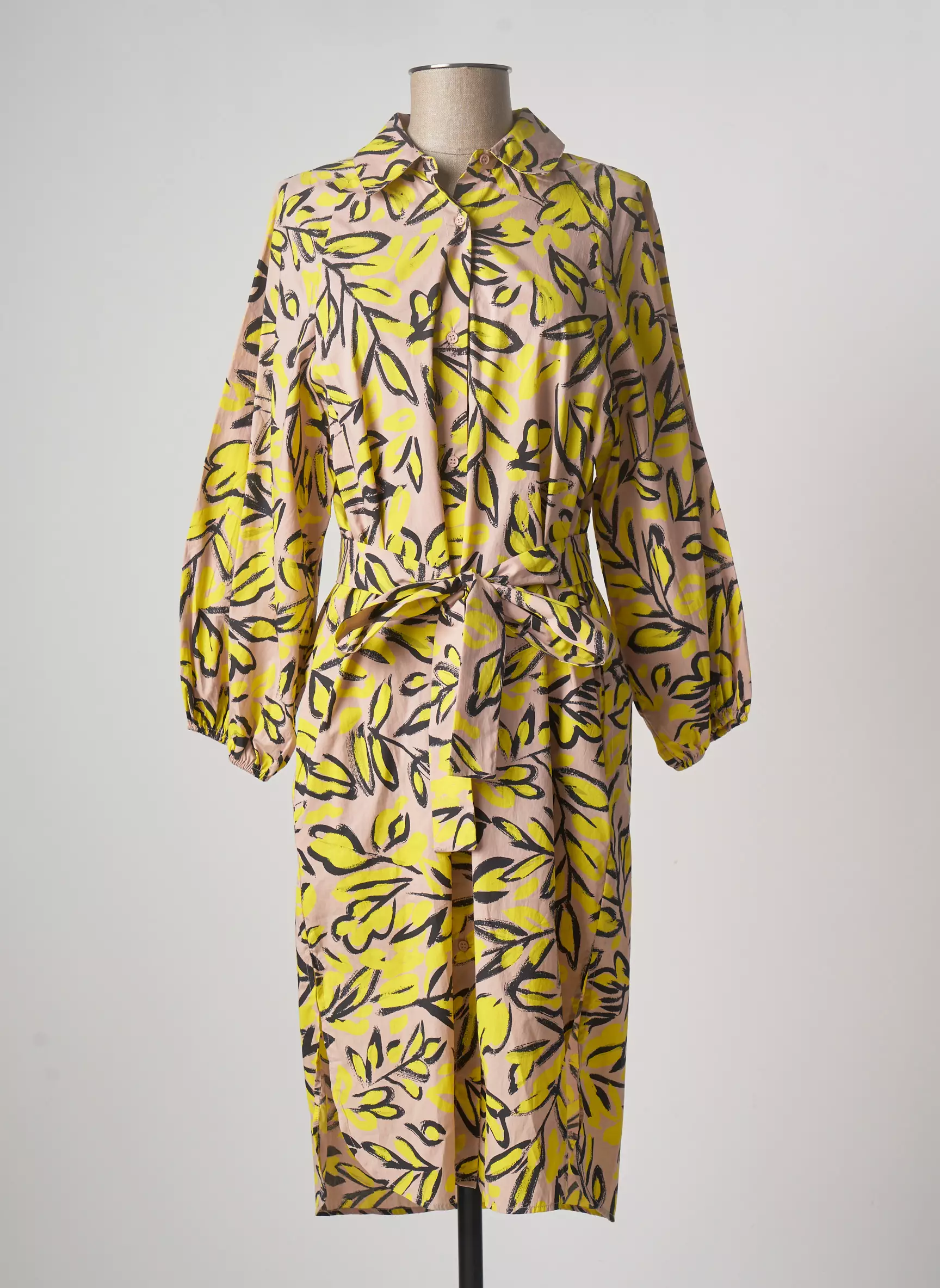Essentiel Antwerp Robes Mi Longues Femme couleur jaune