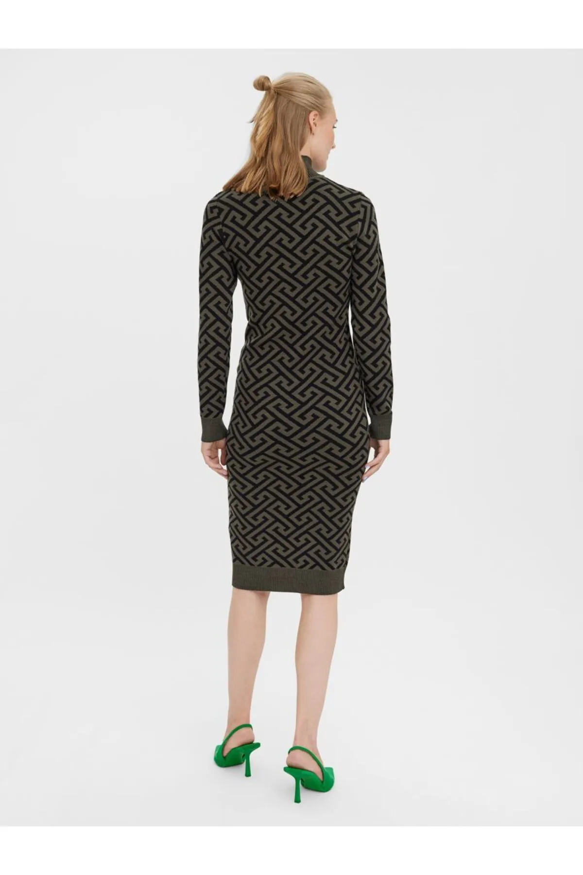 Vero Moda  Strickkleid VMARIA LS-WADENKLEID MIT HOHEM AUSSCHNITT