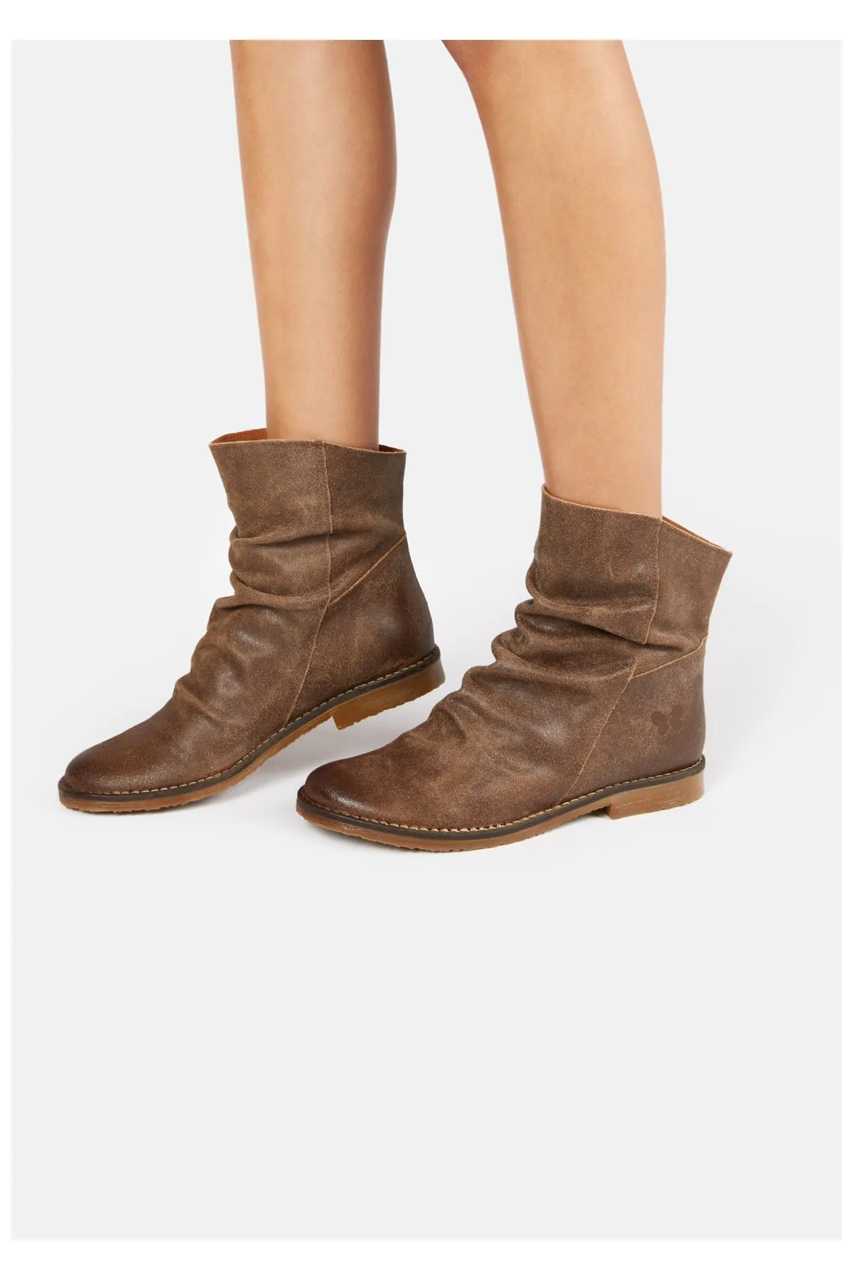 Felmini  Stiefelette - Braun - Blockabsatz