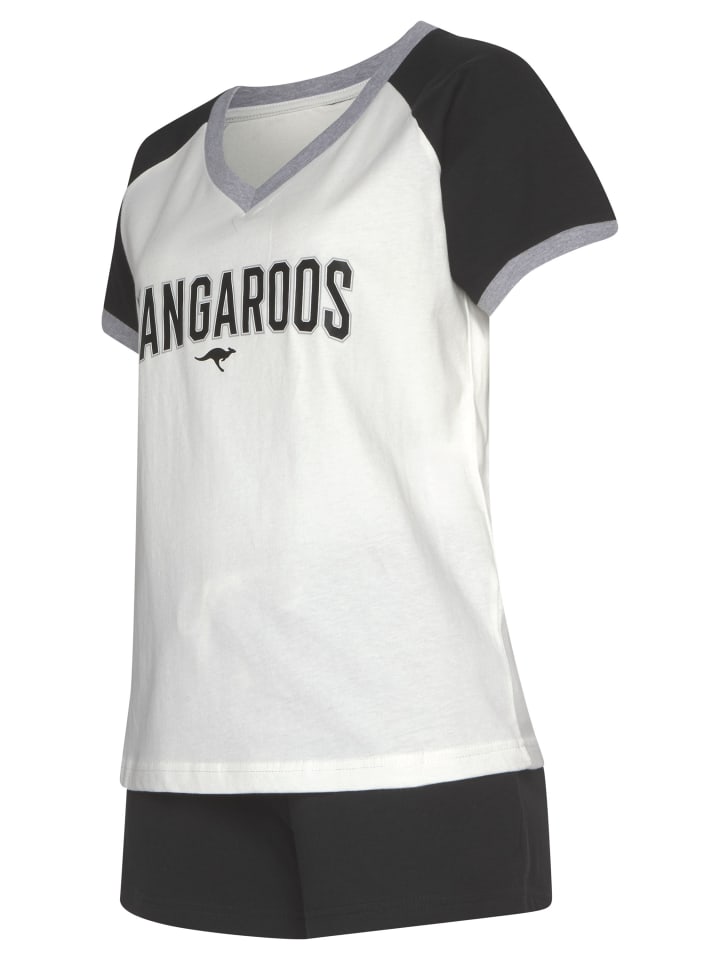 Kangaroos Shorty in schwarz-weiß günstig kaufen