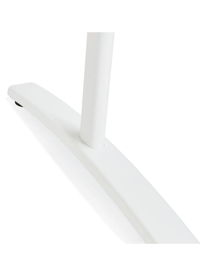 KADIMA DESIGN Schreibtisch 160x80 cm geräumig, Bürotisch mit T-Fuß Gestell in Braun-Weiß günstig kaufen onesize