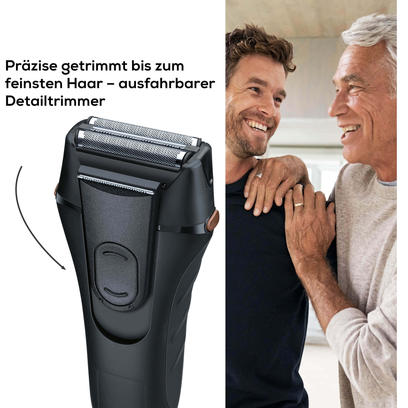 Beurer HR 7000 Folienrasierer-Bartschneider mit Scherfolie & ausfahrbarem Detailtrimmer