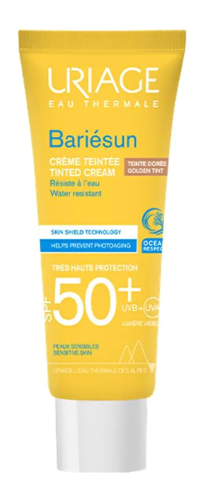 Uriage Bariesun getinte crème SPF 50+ gebruinde beige