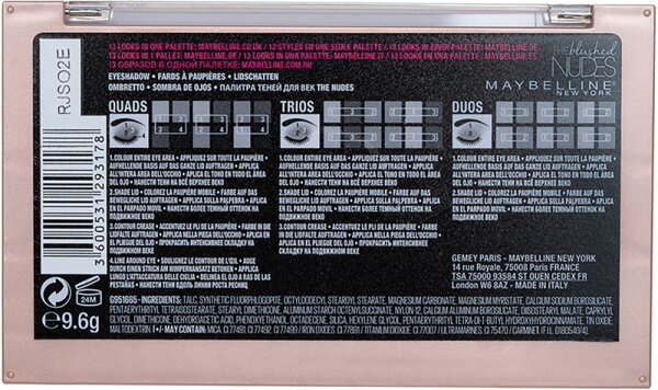 Maybelline The Blushed Nudes Lidschatten Palette