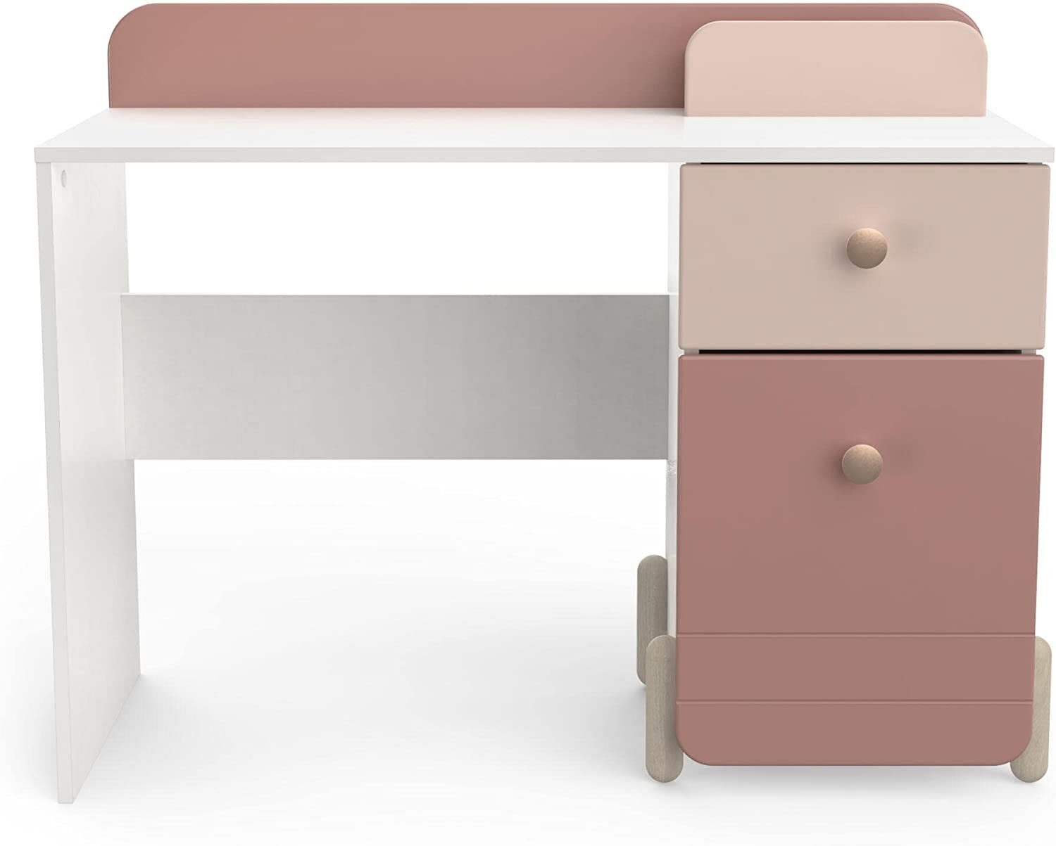habeig Kinderschreibtisch Kinder Schreibtisch Kindertisch Kindermöbel (Rosa/Weiss #230)
