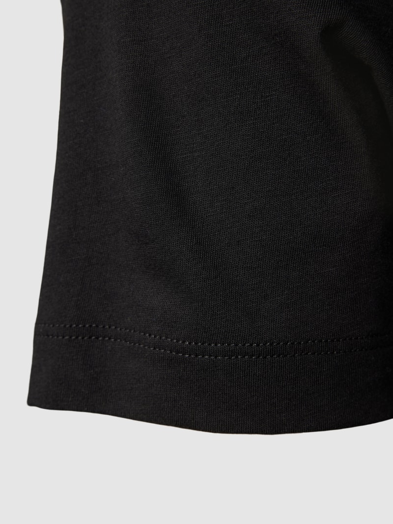 T-Shirt mit Rundhalsausschnitt im 2er-Pack in schwarz