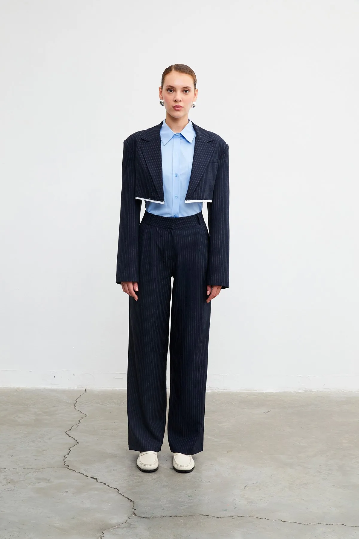 VATKALI  Palazzo-Hose mit hohem Bund – Premium-Edition