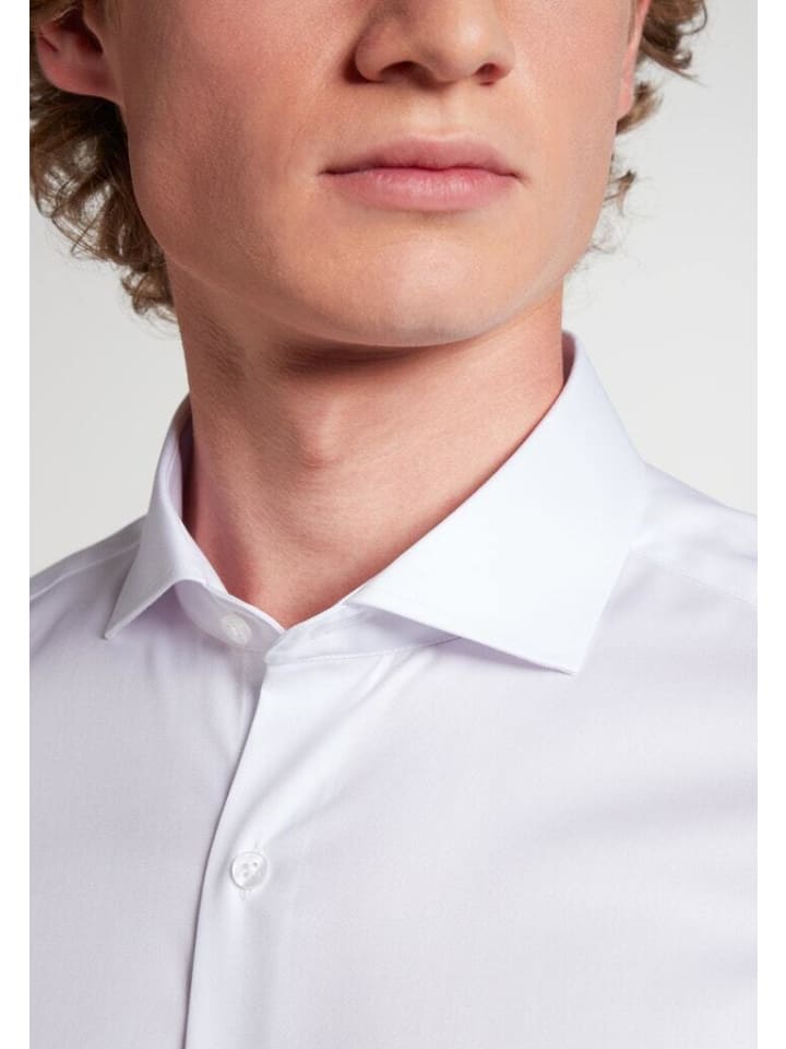 Eterna Langarmhemd in Weiß günstig kaufen