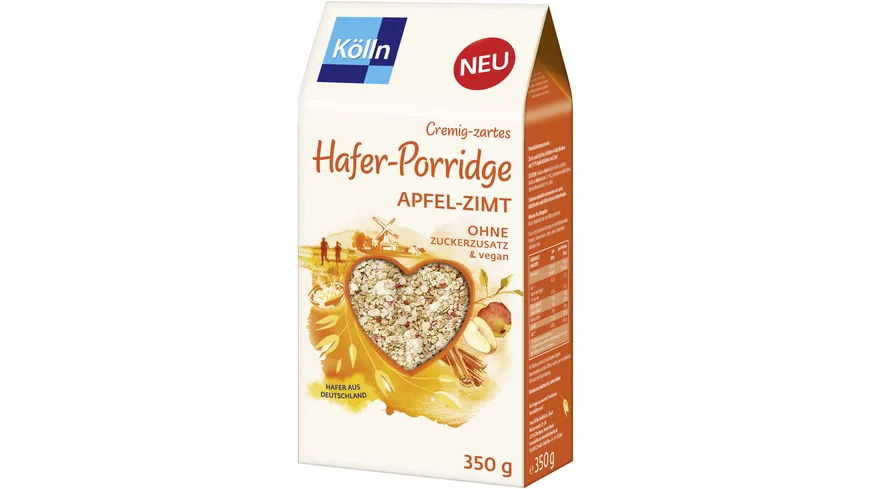 Kölln Hafer-Porridge Apfel-Zimt 350 g