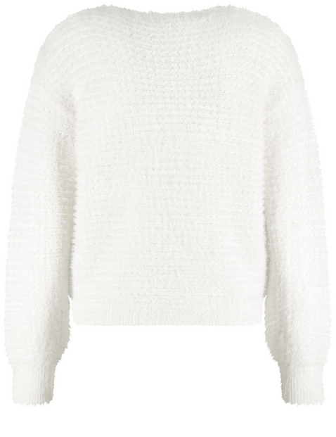 Flauschiger Pullover mit Pailletten-Detail