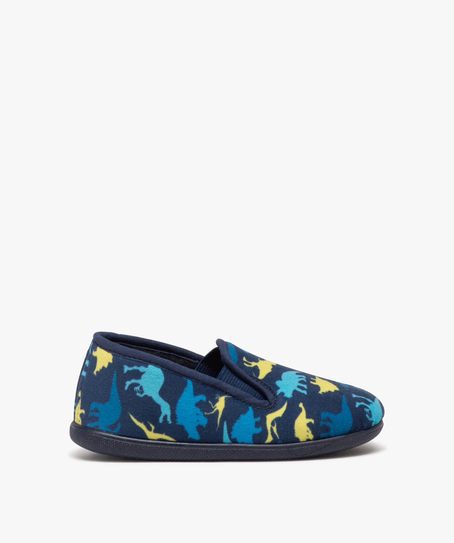 Chaussons Garçon pantoufles à imprimé dinosaure bleu | GEMO