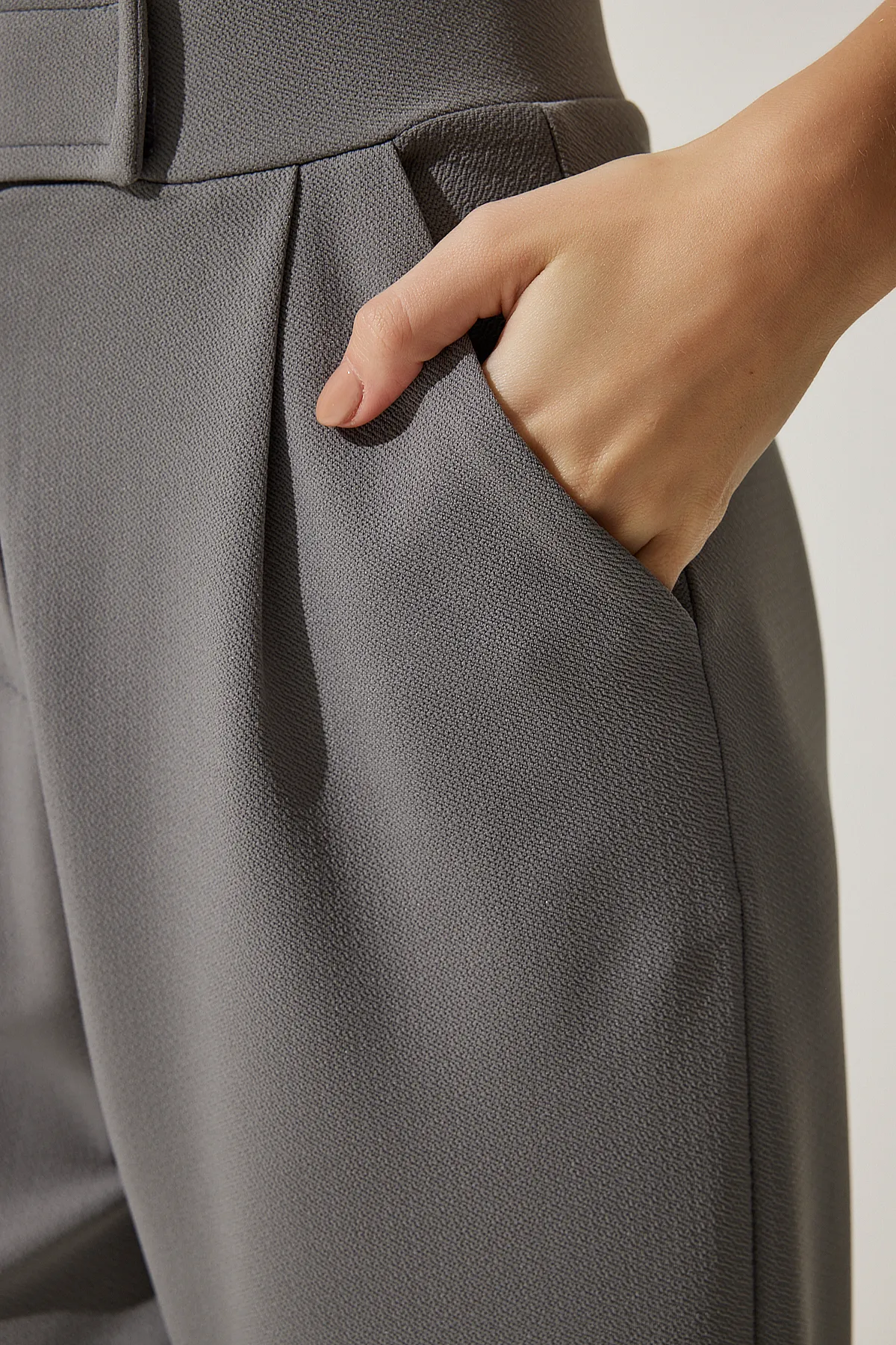 Happiness İstanbul  Hose - Grau - Wide Leg