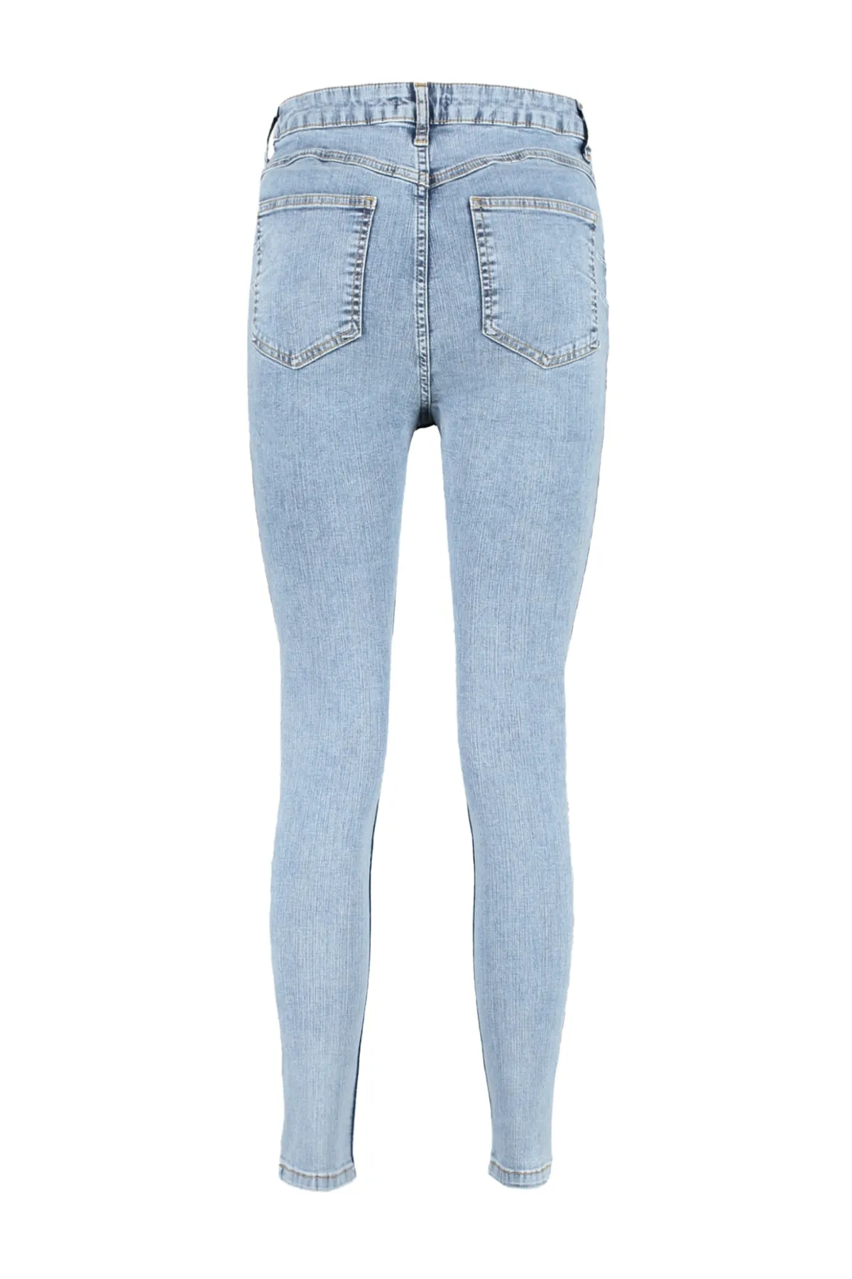 Trendyol Collection  Hellblauer Push-Up-Skinny mit hoher Taille TWOSS23JE00078