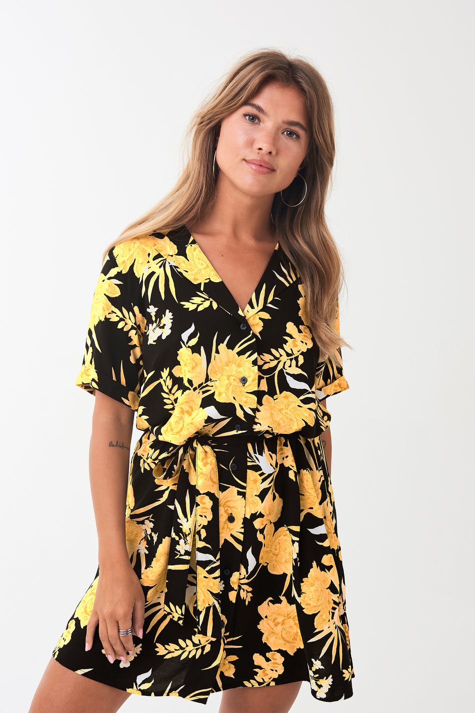 Blenda button down dress