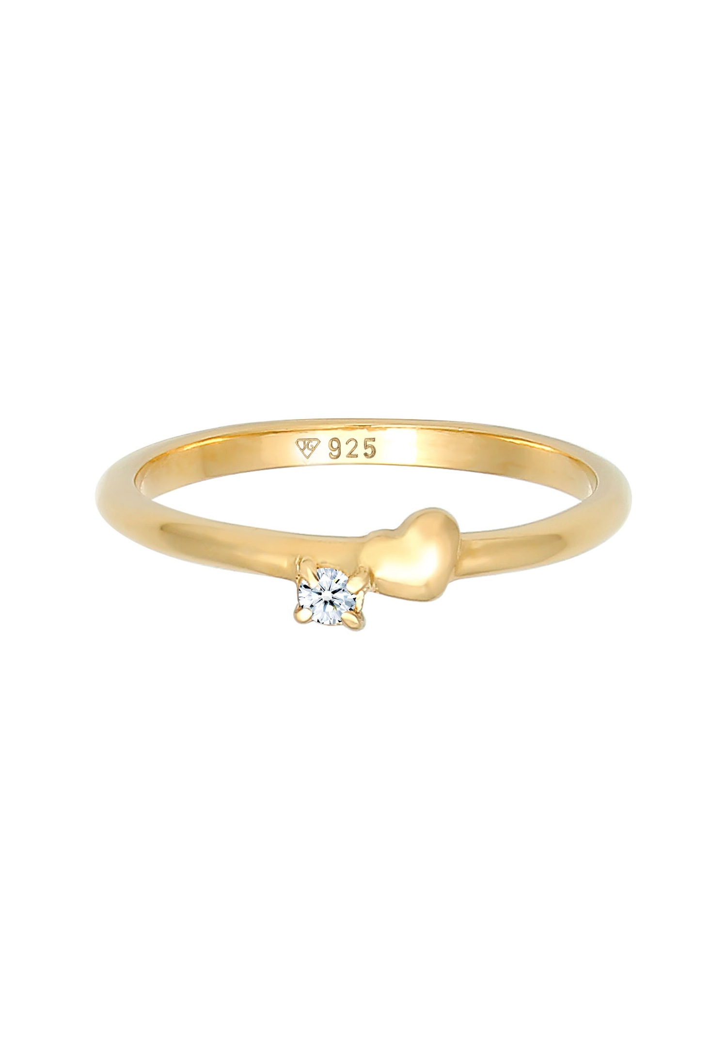 Diament Elli DIAMONDS (0,03 ct.) Symbol serca, srebro próby 925