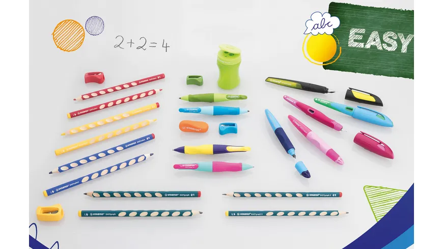 STABILO® EASYergo Ergonomischer Druckbleistift  1.4mm türkis/neonpink
