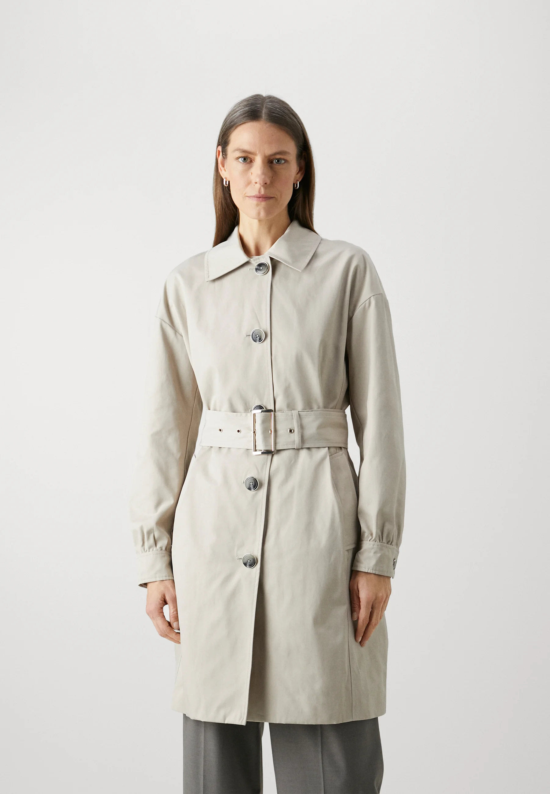 MICHAEL Michael Kors SINGLE BREASTED LOGO - Gabardina