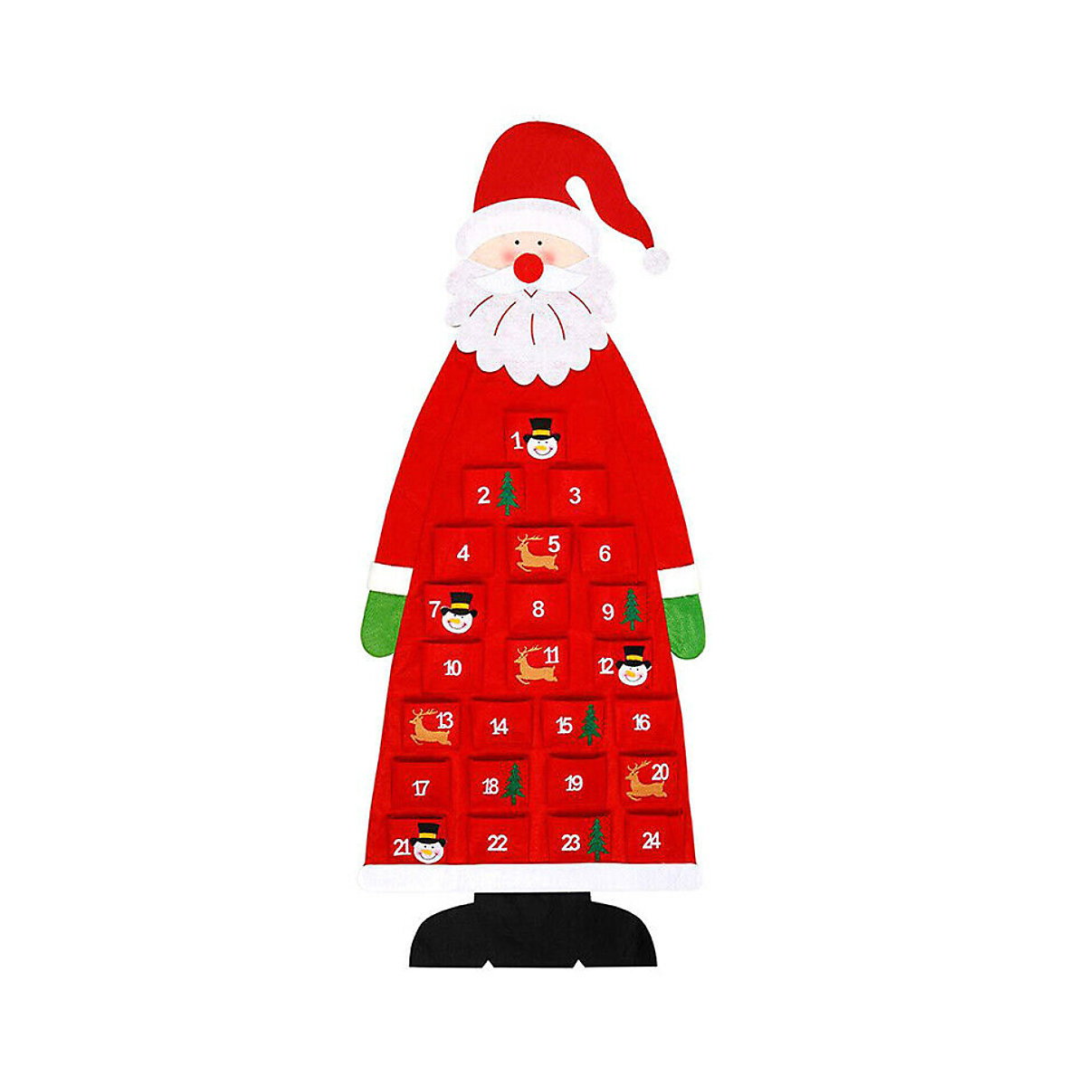 Adventskalender Weihnachtsmann Partydeko für Kinder
