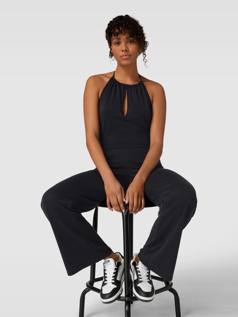 Jumpsuit mit Cut Outs in schwarz