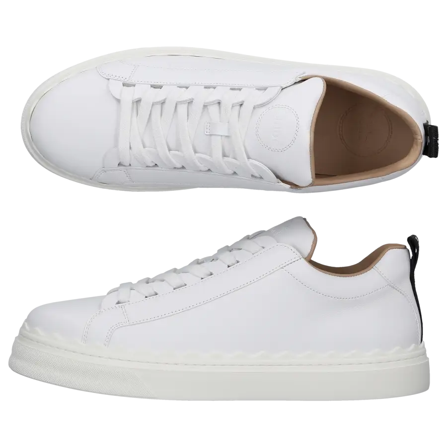 Chloé - Sneaker low LAUREN Nappaleder - weiß