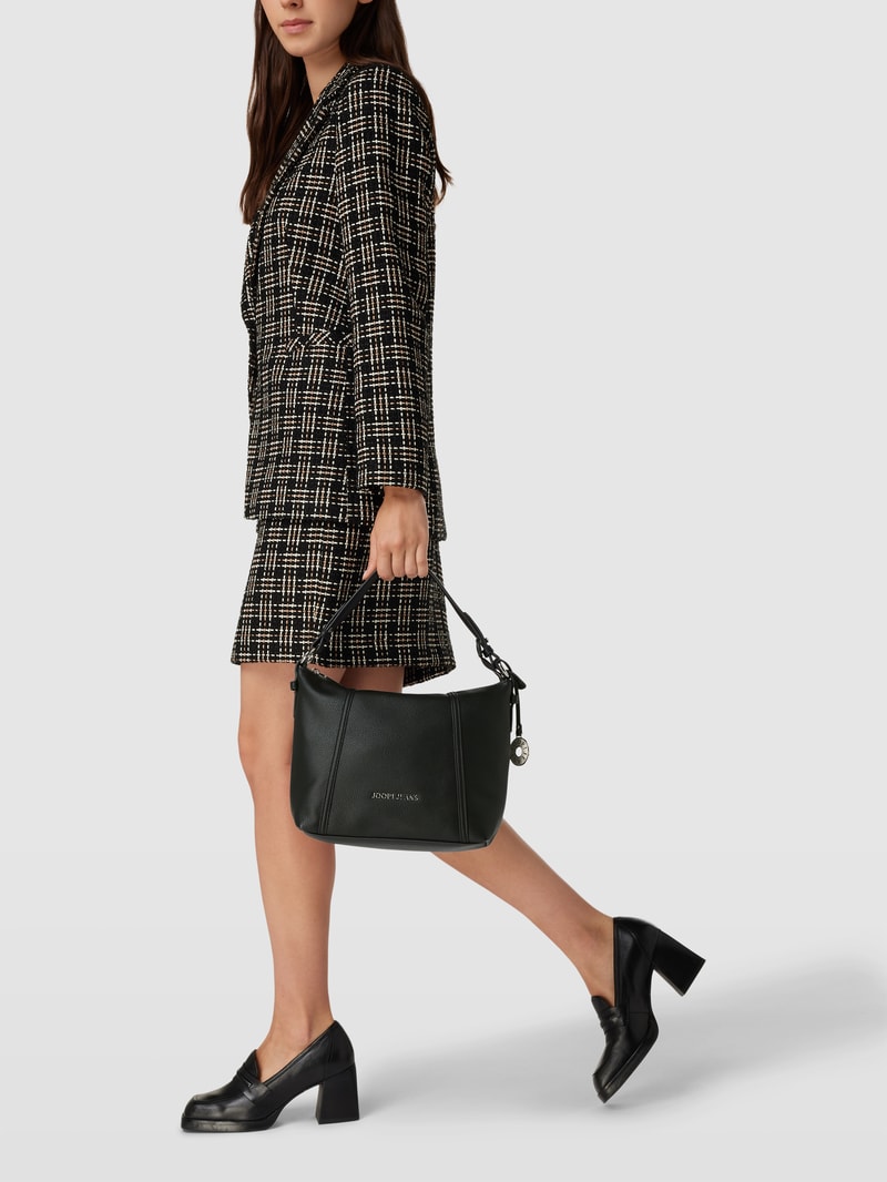 Hobo Bag mit Strukturmuster Modell 'diurno dalia' in schwarz