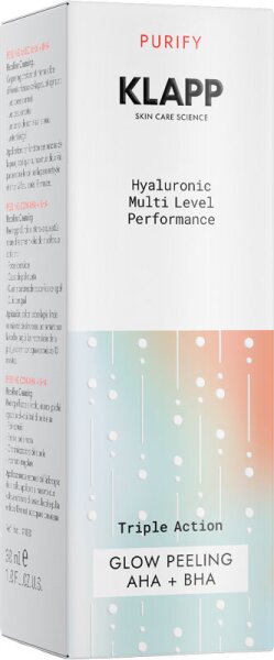 KLAPP Skin Care Science Triple Action Glow Peeling With AHA + BHA Gesichtspeeling
