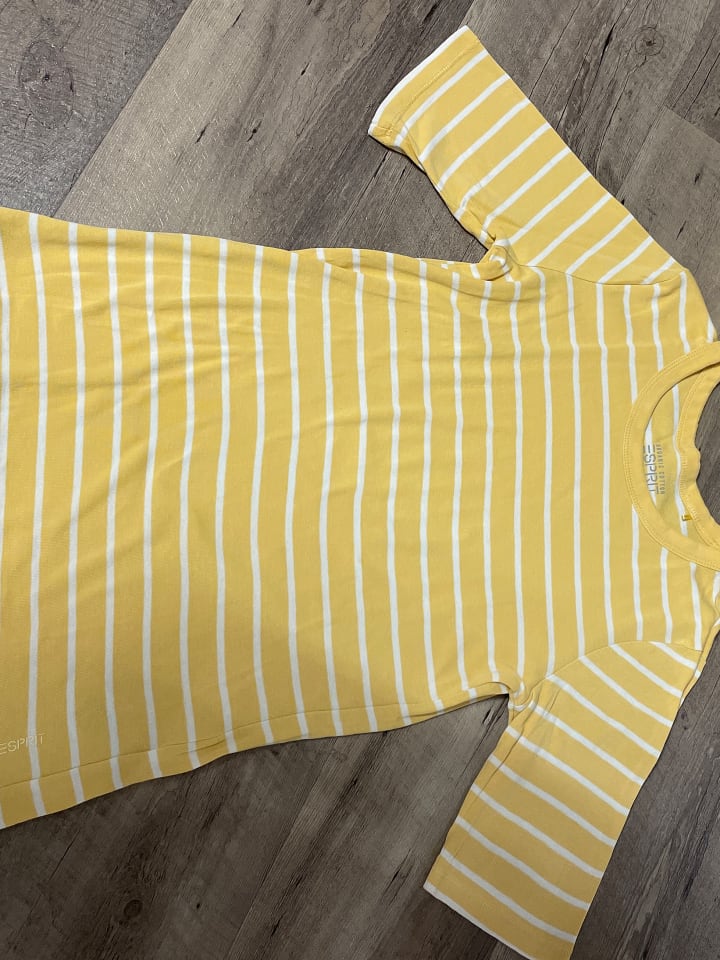ESPRIT Shirt in Gelb/ Weiß günstig kaufen S