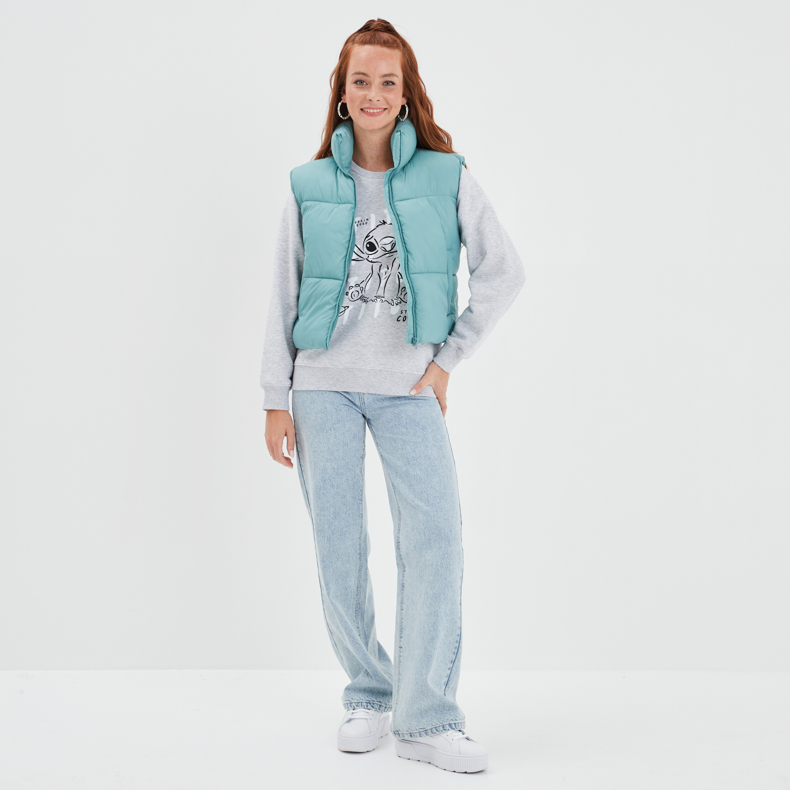 Doudoune sans manches imperméable vert femme | La Halle