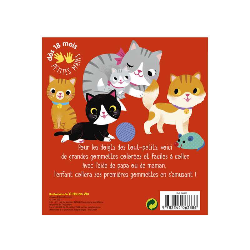 Gommettes pour les petites mains, Les chatons - Lito