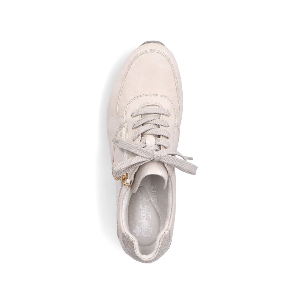 Rieker Damen Sneaker Low cremeweiß