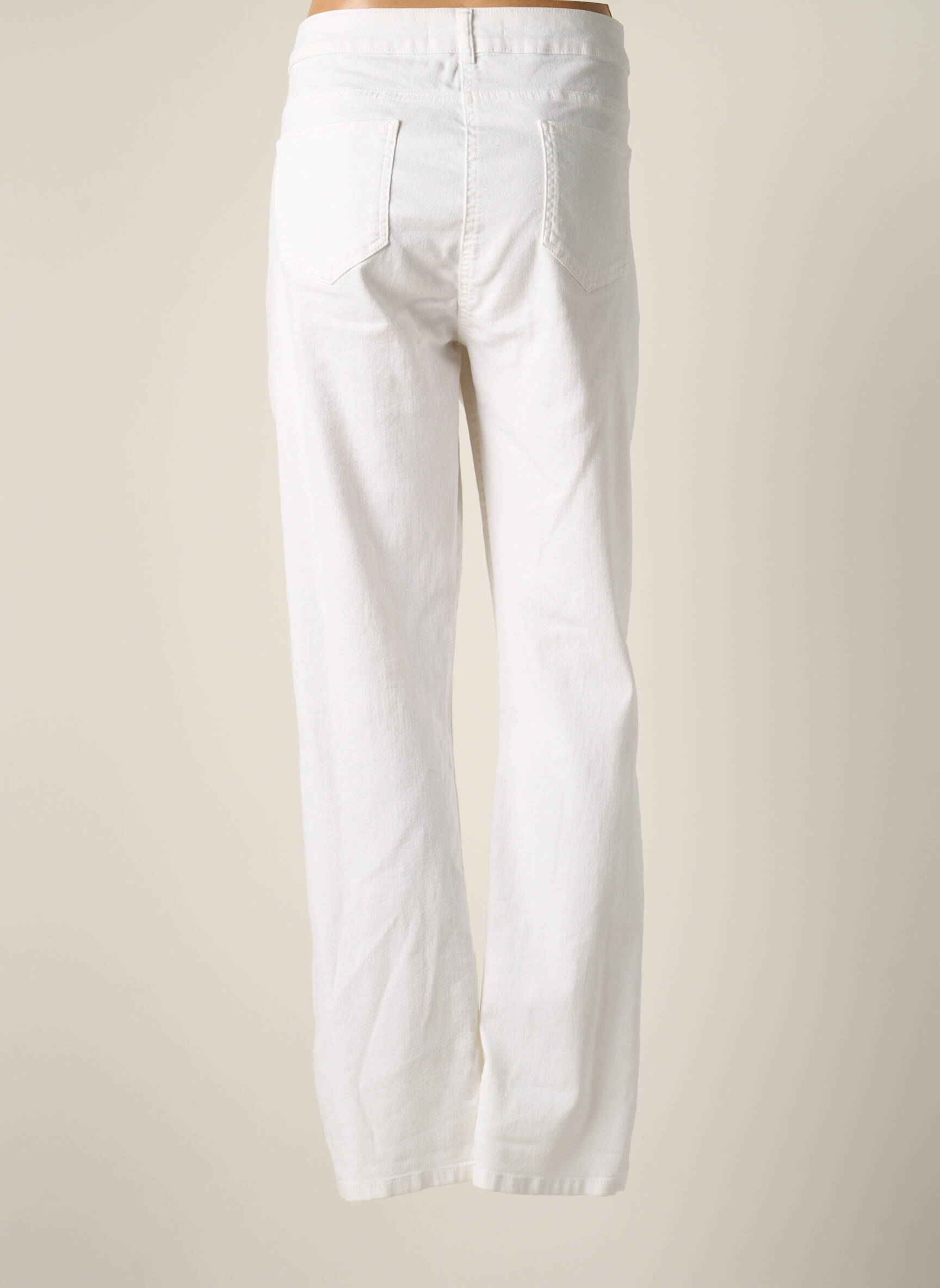 Lauren Vidal Jeans Coupe Slim Femme couleur blanc