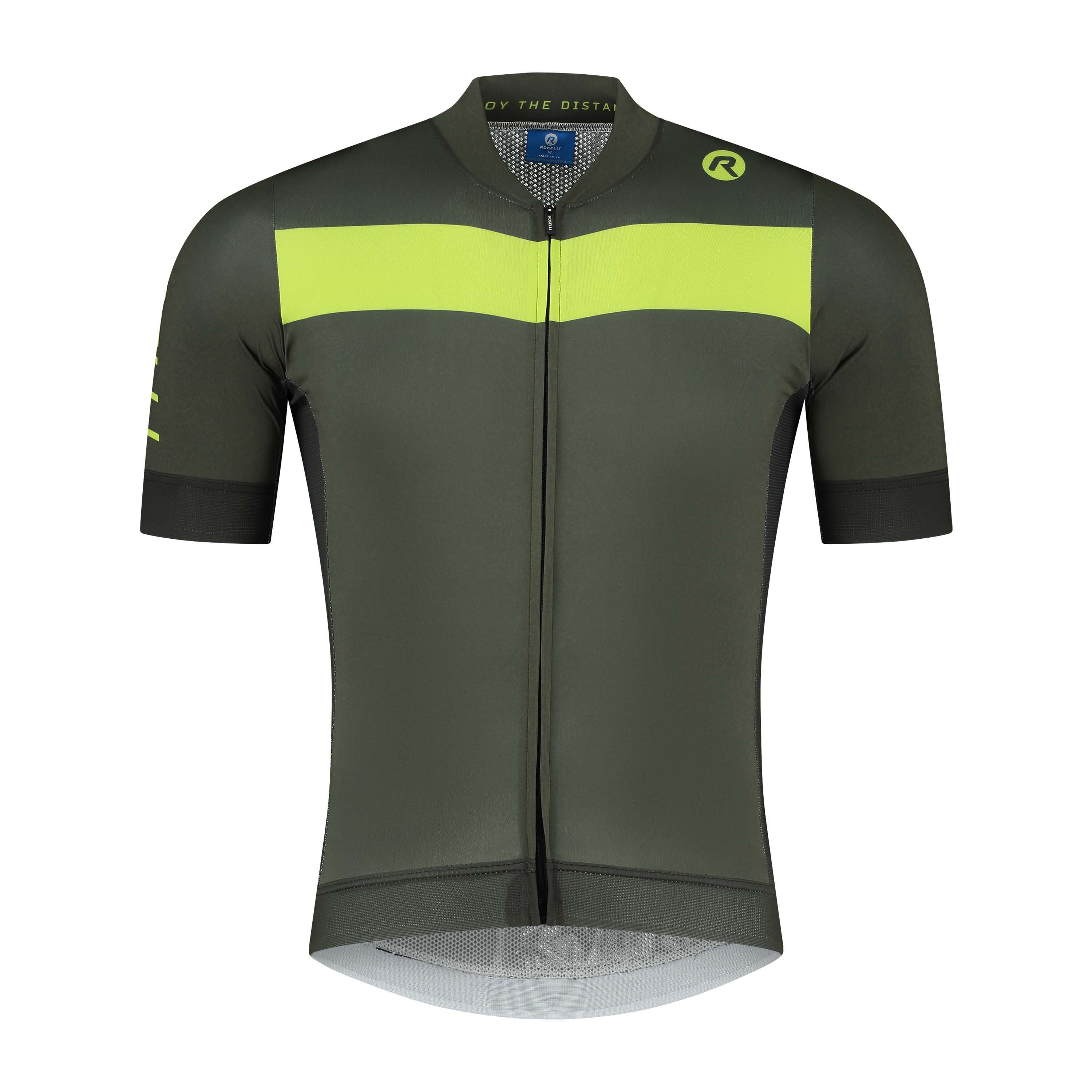 Rogelli Prime Grün/Fluor Herren Radtrikot Kurzarm